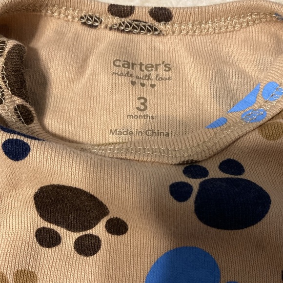 Carters boys 3 months puppy onesie set - Picture 3 of 4